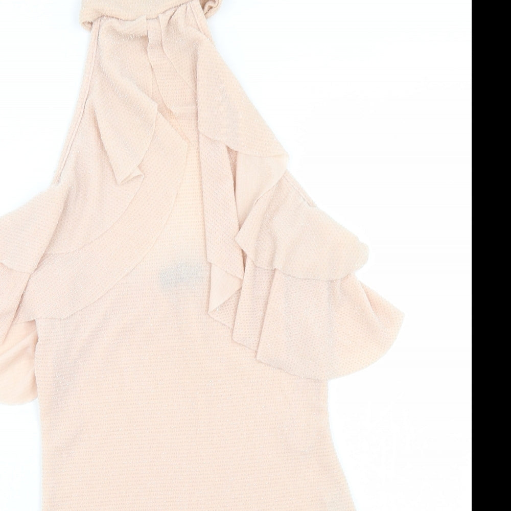 Select Womens Pink  Polyester Bodysuit One-Piece Size 12