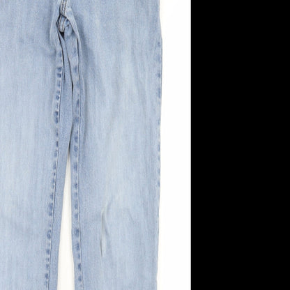 TU Mens Blue  Cotton Skinny Jeans Size 30 in L32 in Slim Button