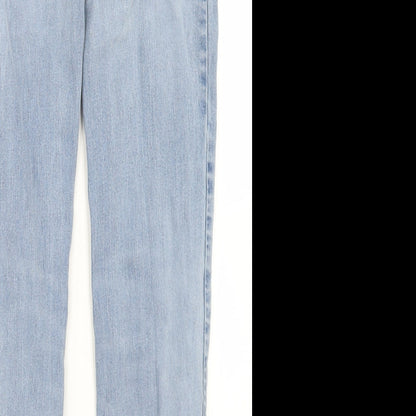 TU Mens Blue  Cotton Skinny Jeans Size 30 in L32 in Slim Button