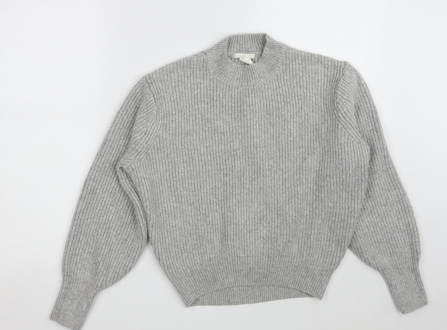 Womens UK Size XS H&M Grey Pullover Jumper