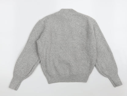 Womens UK Size XS H&M Grey Pullover Jumper