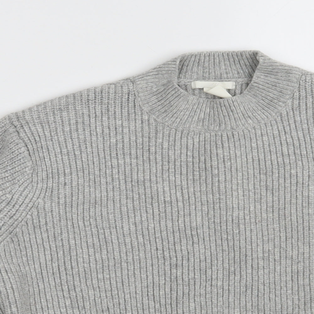 Womens UK Size XS H&M Grey Pullover Jumper
