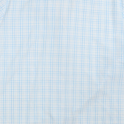Womens UK Size 18 Emma Collection Blue Basic Button-Up