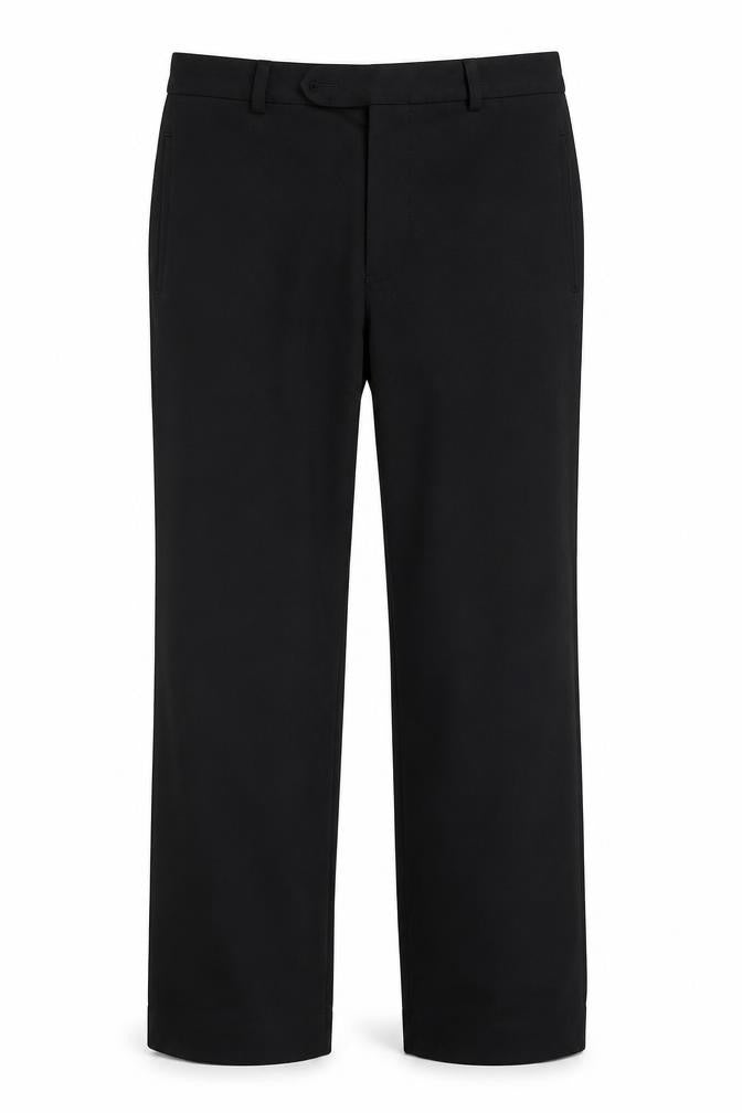Mens UK Size 32 in REMUS Regular Fit  Black Trousers