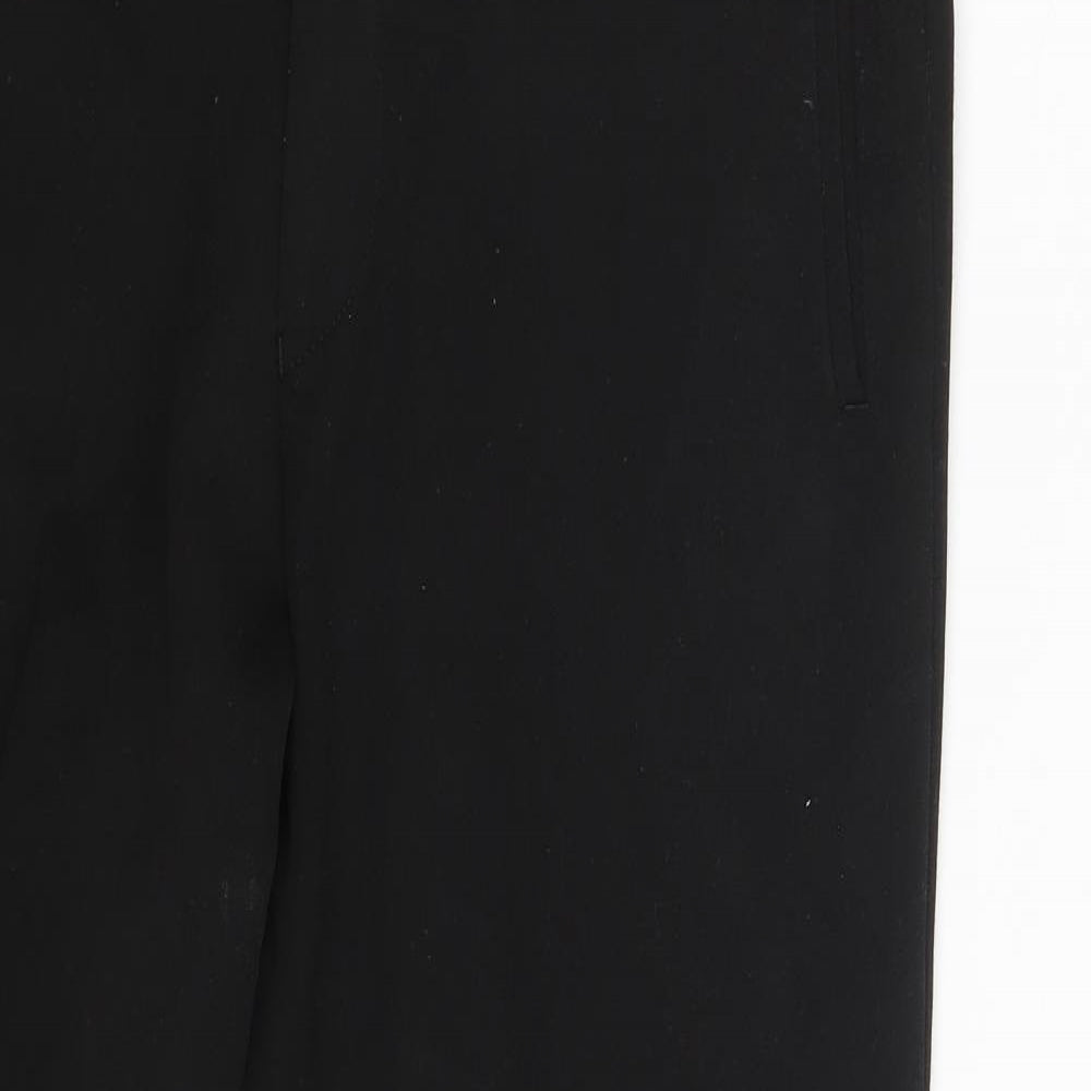 REMUS Mens Black  Polyester Trousers  Size 32 in L29 in Regular Zip