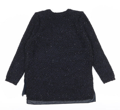 Womens UK Size M Zara Blue Pullover Jumper