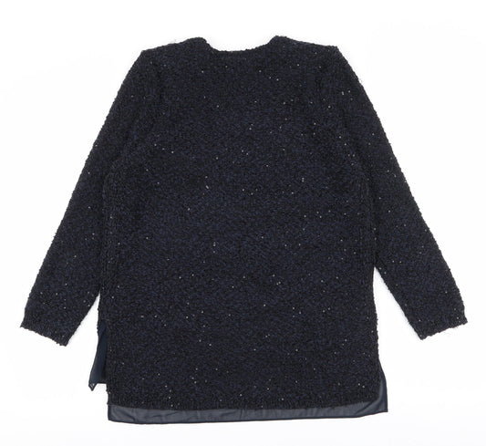 Womens UK Size M Zara Blue Pullover Jumper