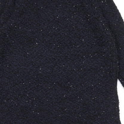 Womens UK Size M Zara Blue Pullover Jumper