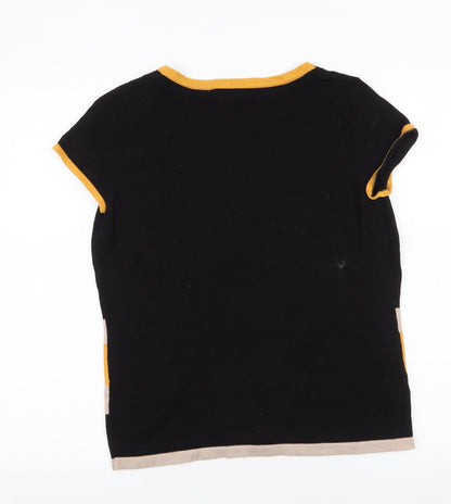 Womens UK Size 14 Principles Black Basic T-Shirt