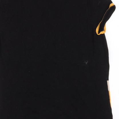 Womens UK Size 14 Principles Black Basic T-Shirt