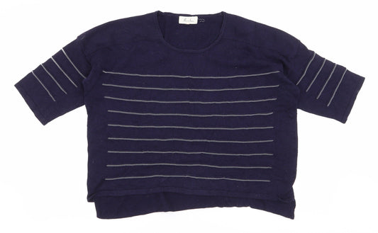 Womens UK Size XS Marie Sixtine Blue Pullover Jumper