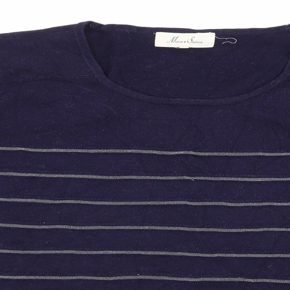 Womens UK Size XS Marie Sixtine Blue Pullover Jumper