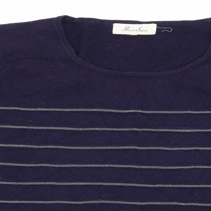 Womens UK Size XS Marie Sixtine Blue Pullover Jumper