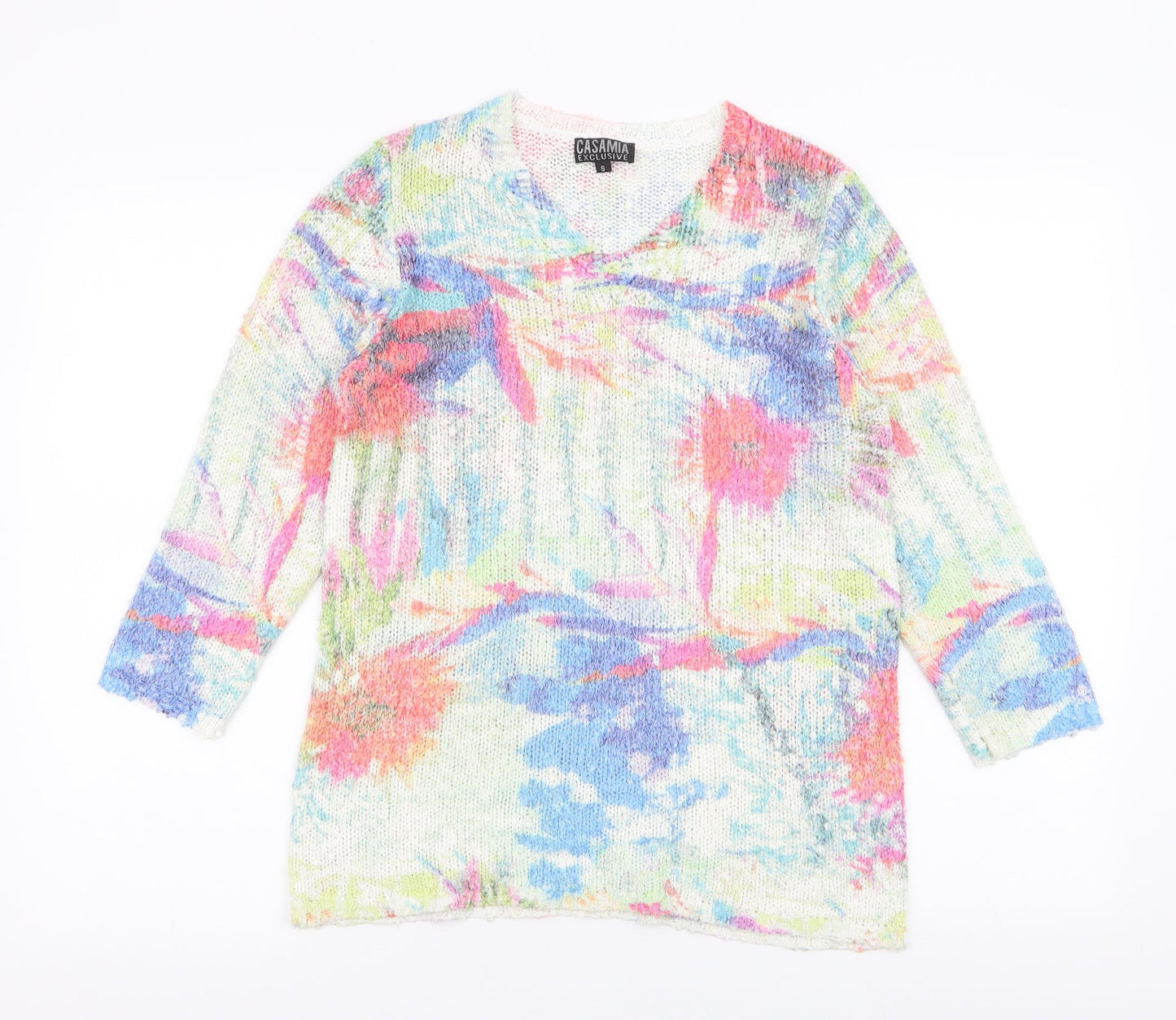 Womens UK Size S Casamia Multicoloured Pullover Jumper
