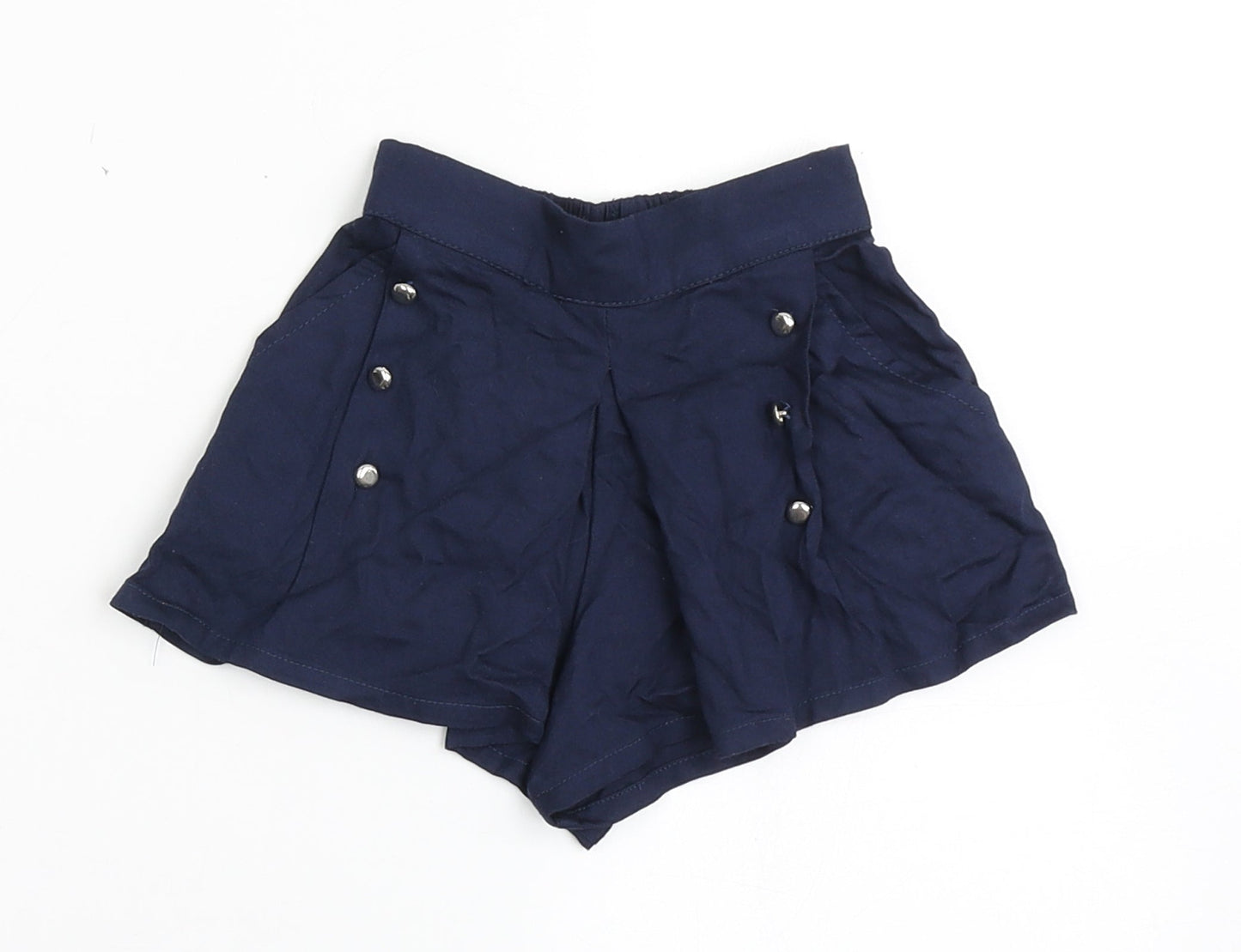 NEXT Girls Black  100% Viscose Cropped Trousers Size 3-6 Months  Pullover