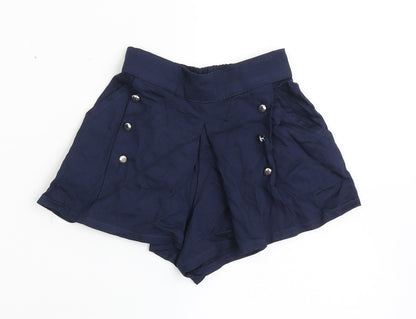 NEXT Girls Black  100% Viscose Cropped Trousers Size 3-6 Months  Pullover