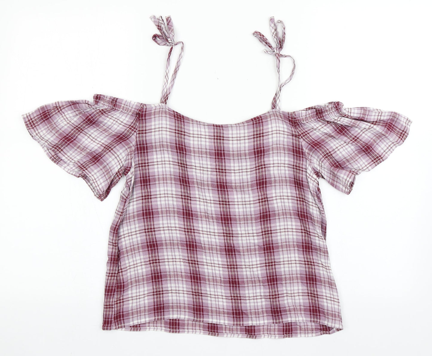 Womens UK Size 8 New Look Purple Basic Blouse