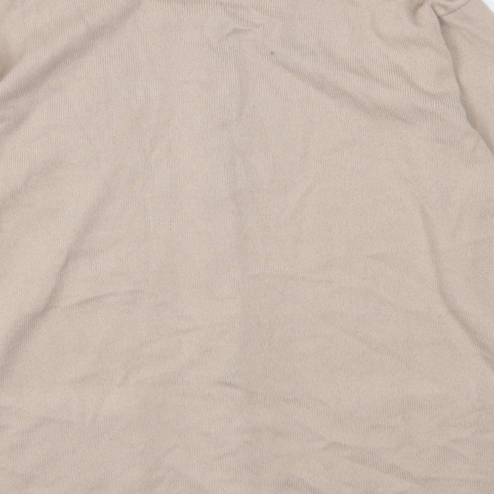 Womens UK Size M Reflect Beige Cardigan Jumper