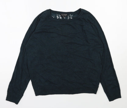 Womens UK Size 8 Topshop Green Pullover Jumper