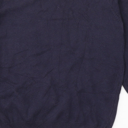 Womens UK Size 8 New Look Blue Jersey T-Shirt