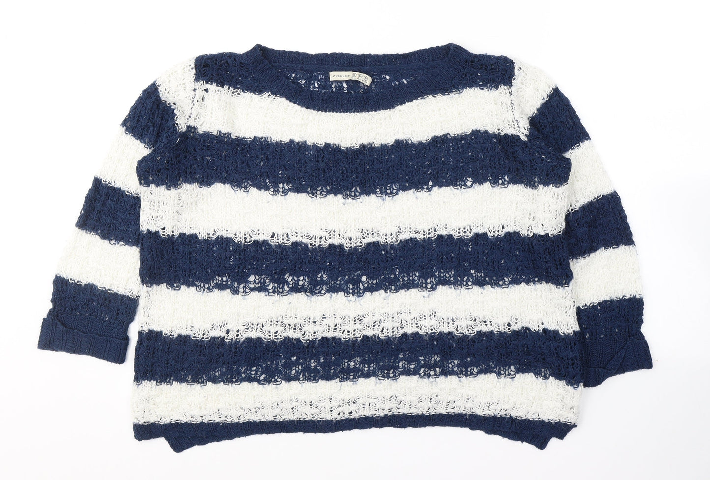 Womens UK Size 10 Atmosphere Blue Pullover Jumper