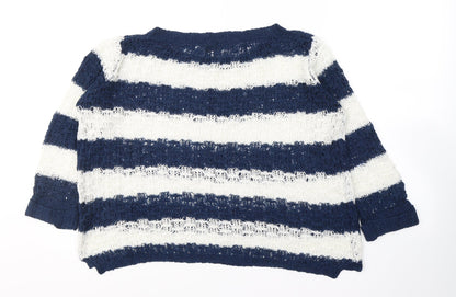 Womens UK Size 10 Atmosphere Blue Pullover Jumper