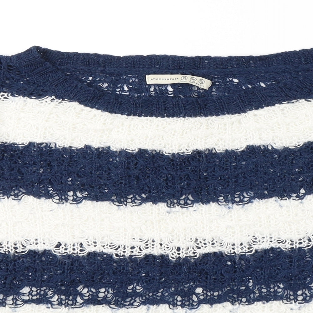 Womens UK Size 10 Atmosphere Blue Pullover Jumper