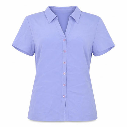 Womens UK Size 12 Principles Purple Basic Button-Up