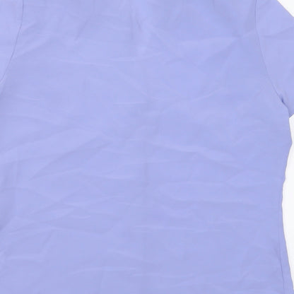 Womens UK Size 12 Principles Purple Basic Button-Up