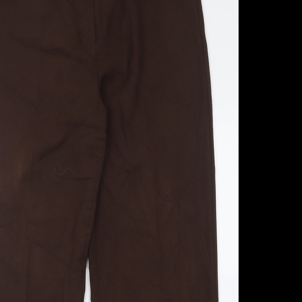 Womens UK Size 14 Gold Regular Fit  Brown Trousers
