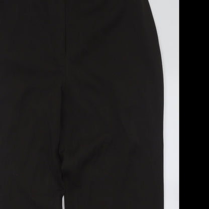 Jennifer & Grace Womens Brown  Polyester Trousers  Size 16 L27 in Regular Hook & Eye