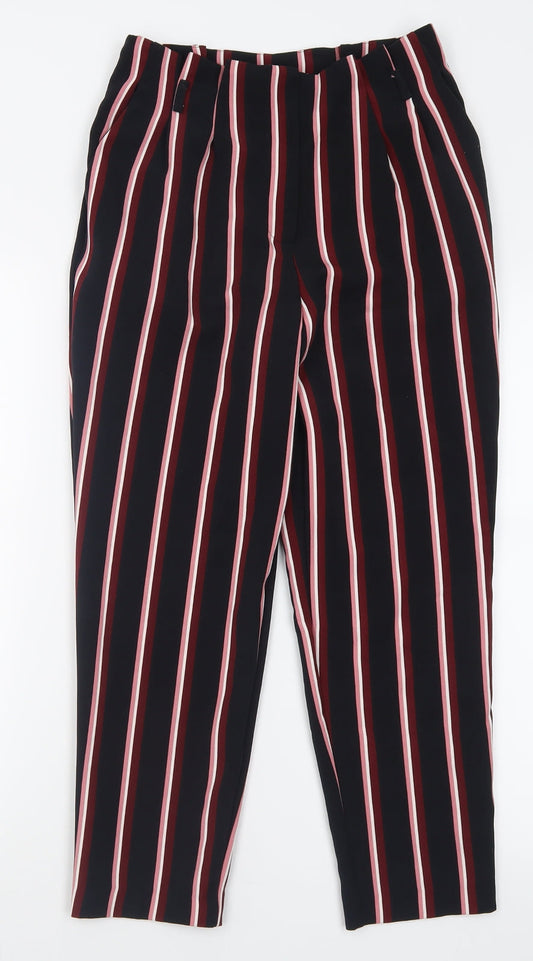 Womens UK Size 8 Miss Selfridge Regular Fit  Black Trousers