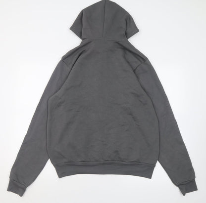 Canvas Womens Grey  Cotton Full Zip Hoodie Size M  Zip - homebody