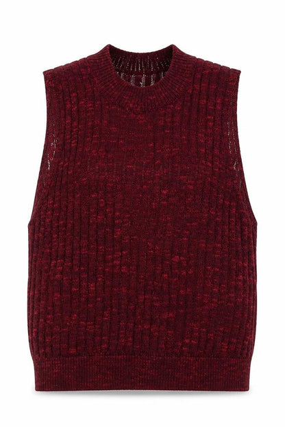 H&M Womens Red  Polyester Cropped Tank Size XS Crew Neck