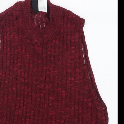 H&M Womens Red  Polyester Cropped Tank Size XS Crew Neck