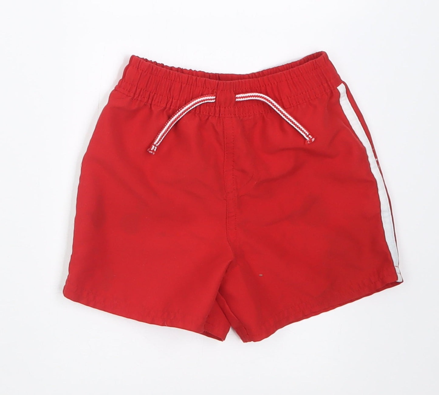 Primark Boys Red  Polyester Cropped Trousers Size 9-12 Months  Tie