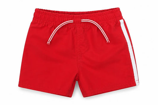 Primark Boys Red  Polyester Cropped Trousers Size 9-12 Months  Tie