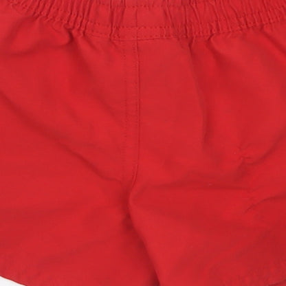 Primark Boys Red  Polyester Cropped Trousers Size 9-12 Months  Tie