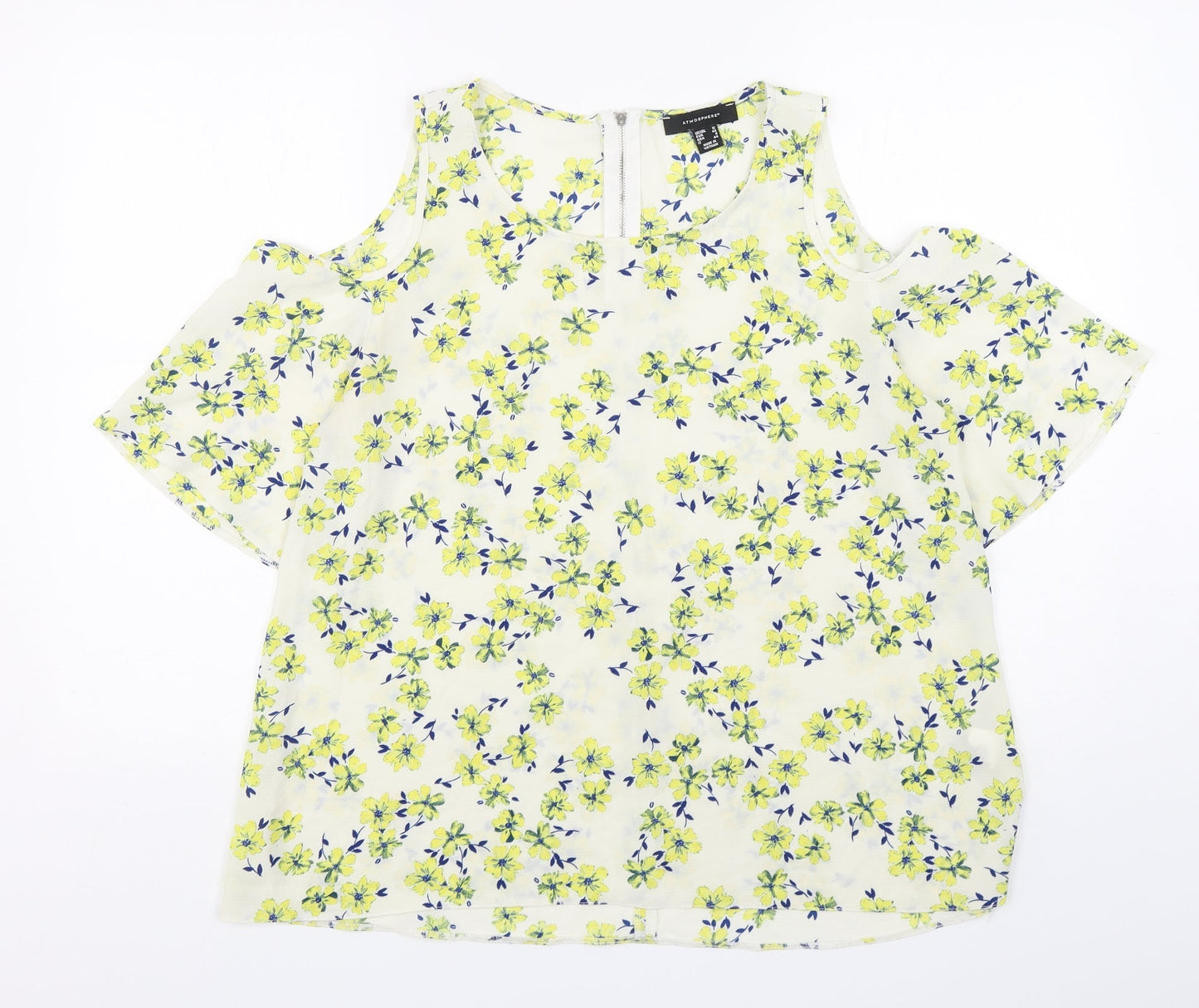 Womens UK Size 12 Atmosphere Multicoloured Basic Blouse