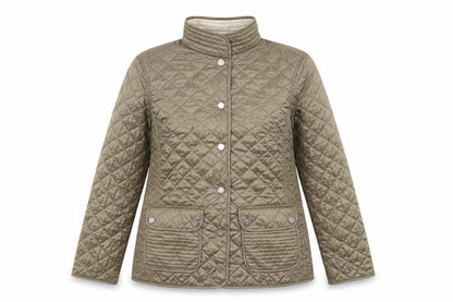 Womens UK Size 10 Basler Green Quilted Coat