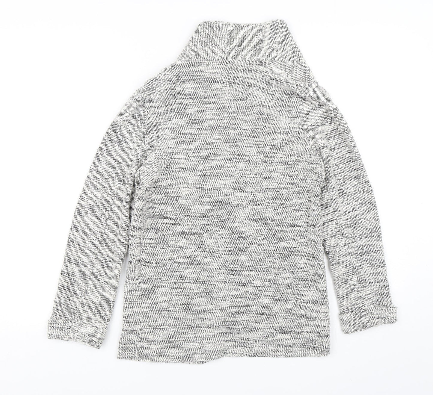 New Look Womens Grey  Cotton Jacket Blazer Size 8