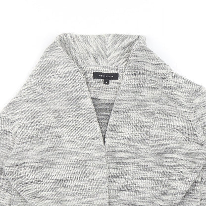 New Look Womens Grey  Cotton Jacket Blazer Size 8
