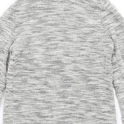 New Look Womens Grey  Cotton Jacket Blazer Size 8