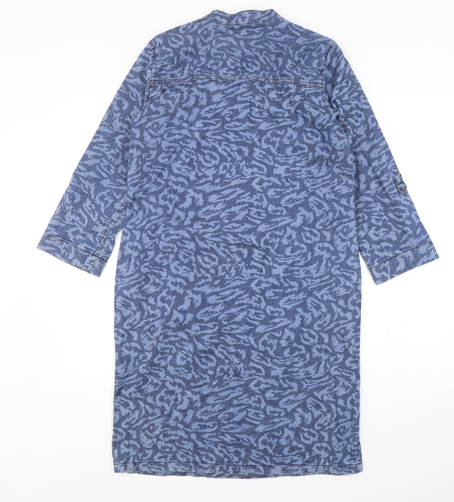 Sandwich Womens Blue  Cotton Sheath  Size 8  V-Neck Pullover