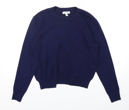 Womens UK Size M Wild Flower Blue Pullover Jumper