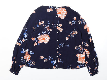 Womens UK Size 6 H&M Multicoloured Basic Blouse