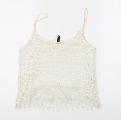 Womens UK Size S H&M White Camisole Tank