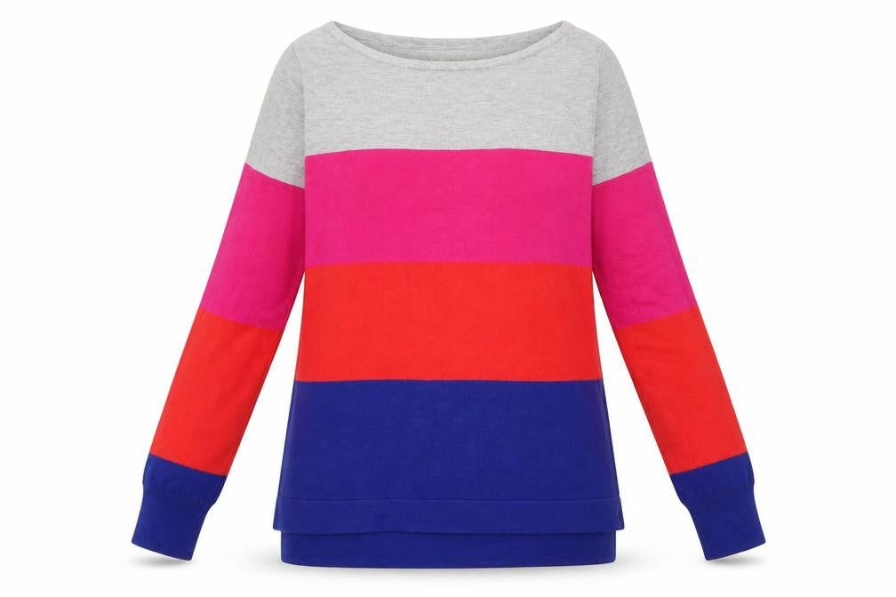 Womens UK Size 8 Nutmeg Multicoloured Pullover Jumper