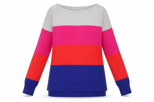Womens UK Size 8 Nutmeg Multicoloured Pullover Jumper