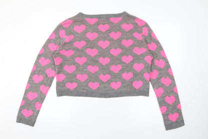 Womens UK Size M H&M Grey Pullover Jumper